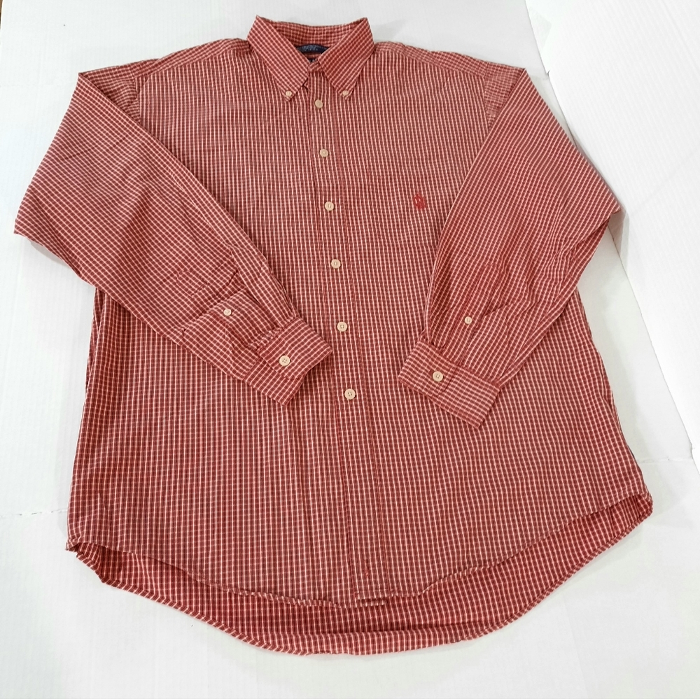 Vintage Nautica Long Sleeve Plaid Checks Shirt Runs Big See Measurements